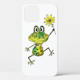 Cute Whimsical Happy Frog Case-Mate iPhone Case