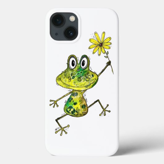 Cute Whimsical Happy Frog Case-Mate iPhone Case (Achterkant)