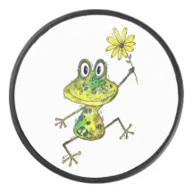 Cute Whimsical Happy Frog