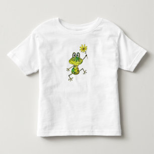 Cute Whimsical Happy Frog Kinder Shirts