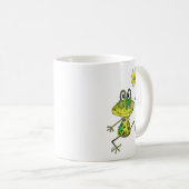 Cute Whimsical Happy Frog Koffiemok (Voorkant rechts)