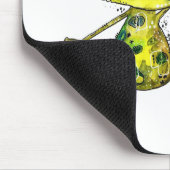 Cute Whimsical Happy Frog Muismat (Hoek)