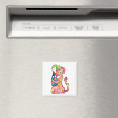 Cute Whimsical houdt van Bird Magnet (Insitu (Vaatwasser))