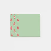 Cute Whimsical-kerstboompatroon Post-it® Notes (Voorkant)