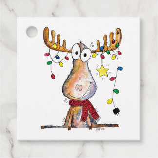 Cute Whimsical-kerstmis Bedankjes Labels