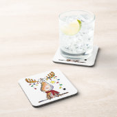 Cute Whimsical-kerstmis Bier Onderzetter (Rechterzijde)