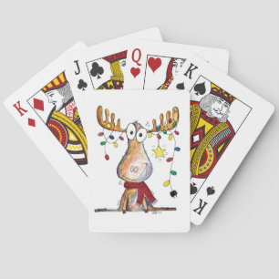 Cute Whimsical-kerstmis Pokerkaarten