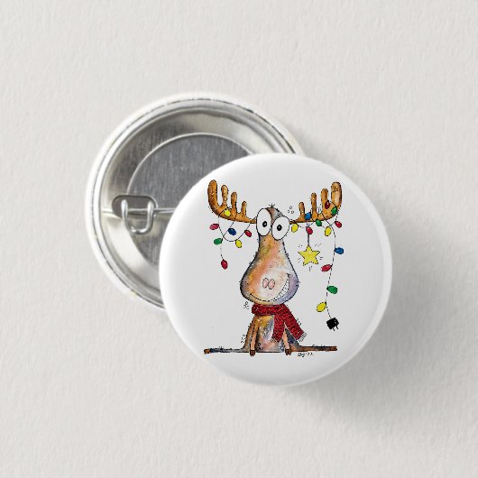 Cute Whimsical-kerstmis Ronde Button 3,2 Cm (Voorkant /achterkant)