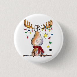 Cute Whimsical-kerstmis Ronde Button 3,2 Cm