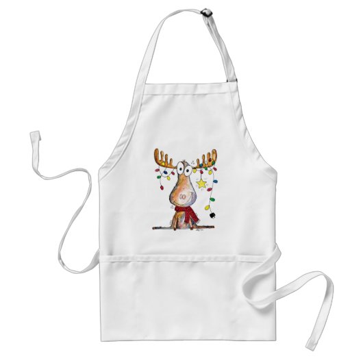 Cute Whimsical-kerstmis Standaard Schort (Voorkant)