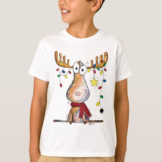 Cute Whimsical-kerstmis T-shirt (Voorkant)