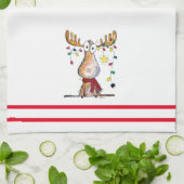 Cute Whimsical-kerstmis Theedoek (Gevouwen)