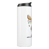 Cute Whimsical-kerstmis Thermosbeker (Gedraaid links)
