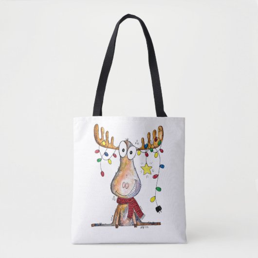 Cute Whimsical-kerstmis Tote Bag (Voorkant)