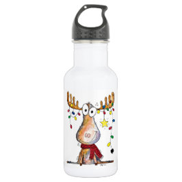 Cute Whimsical-kerstmis Waterfles