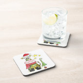 Cute Whimsical-Koe Bier Onderzetter (Rechterzijde)