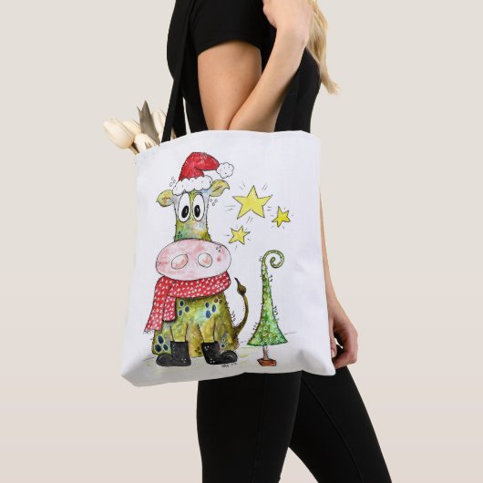 Cute Whimsical-Koe Tote Bag (Dichtbij)