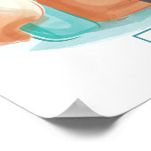 Cute Whimsical Letter F Fox Poster (Hoek)