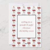 Cute Whimsical Merry and Bright Calligraphy Feestdagenkaart (Achterkant)