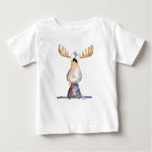 Cute Whimsical Moose