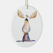 Cute Whimsical Moose Keramisch Ornament (Rechts)