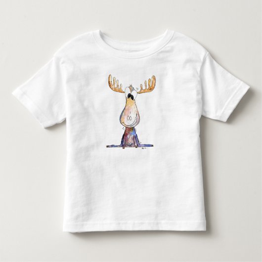 Cute Whimsical Moose Kinder Shirts (Voorkant)