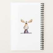 Cute Whimsical Moose Notitieboek (Achterkant)