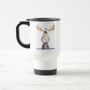 Cute Whimsical Moose Reisbeker