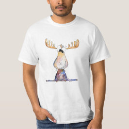 Cute Whimsical Moose T-shirt