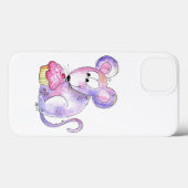 Cute Whimsical Mouse met Cupcake Case-Mate iPhone Case (Achterkant (horizontaal))