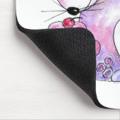 Cute Whimsical Mouse met Cupcake Muismat (Hoek)