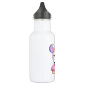 Cute Whimsical Mouse met Cupcake Waterfles (Links)