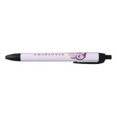 Cute Whimsical Owl Zwarte Inkt Pen (Bodem)