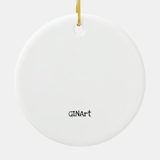 Cute Whimsical Paars Hippo Keramisch Ornament (Achterkant)