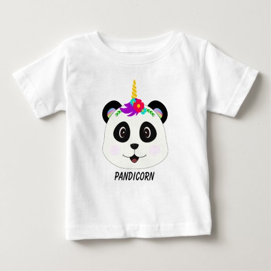 Cute Whimsical Panda Unicorn Pandicorn (Voorkant)