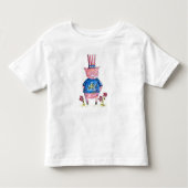 Cute Whimsical Patriotic Pig Kinder Shirts (Voorkant)