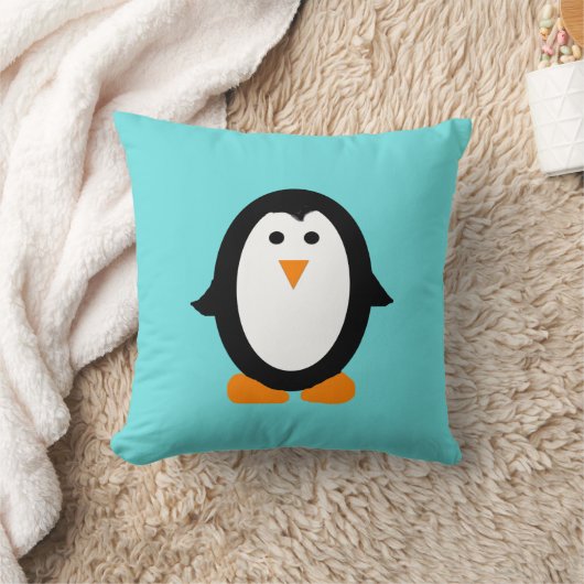 Cute Whimsical Penguin Pillow Kussen (Deken)