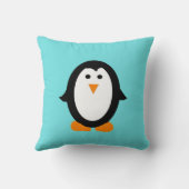 Cute Whimsical Penguin Pillow Kussen (Achterkant)