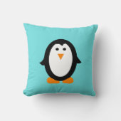 Cute Whimsical Penguin Pillow Kussen (Voorkant)