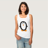 Cute Whimsical Penguin Tanktop (Volledige Voorkant)
