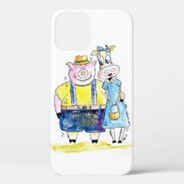 Cute Whimsical Pig. en Koe Case-Mate iPhone Case