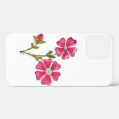 Cute Whimsical Pink Flowers Case-Mate iPhone Case (Achterkant (horizontaal))
