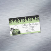 Cute Whimsical Pooch in Purse Pet Services Magnet Visitekaartje Magneet (Voorbeeld)