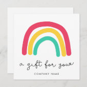 Cute whimsical Rainbow-gift (Voorkant / Achterkant)