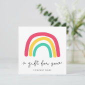 Cute whimsical Rainbow-gift (Staand voorkant)