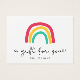 Cute whimsical Rainbow-gift Visitekaartje