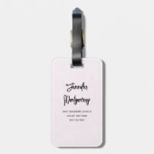 Cute Whimsical Rainbow Pattern Bagagelabel (Achterkant verticaal)