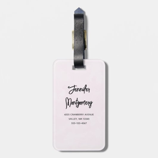 Cute Whimsical Rainbow Pattern Bagagelabel (Achterkant verticaal)