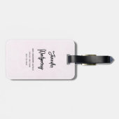 Cute Whimsical Rainbow Pattern Bagagelabel (Achterkant horizontaal)