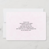 Cute Whimsical Rainbow Pattern Hartelijk dank Bedankkaart (Achterkant)